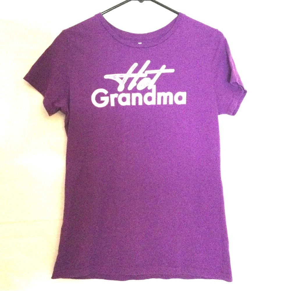 Cadbury Purple Tee shirt hot grandma. Med